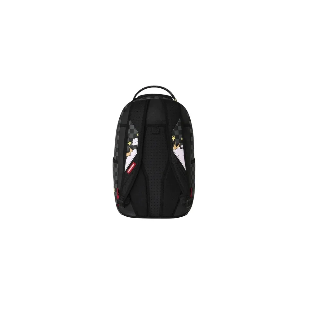 Sprayground Looney Tunes Fight Cloud Backpack Checkered Grey Black Mens New